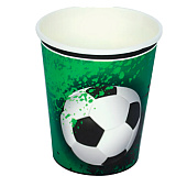 Набор бумажных стаканов 6 шт. "Football party", (9 см) Набор бумажных стаканов 6 шт. "Football party", (9 см)