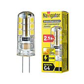 Лампа LED 2.5Вт 3000К G4 тепл. бел. Navigator 71347 