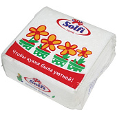  Салфетки бумажные Solfi 1слой 24х24 белые 50 штук Омск 