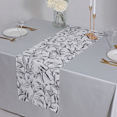  Дорожка Доляна Plant leaves, 40х146 см, рогожка, 164 г/м2 