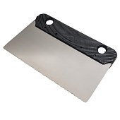 Шпатель зубчатый для клея 200мм, А2, нержавеющая сталь, зуб 2х2мм, DECOR Шпатель зубчатый для клея 200мм, А2, нержавеющая сталь, зуб 2х2мм, DECOR