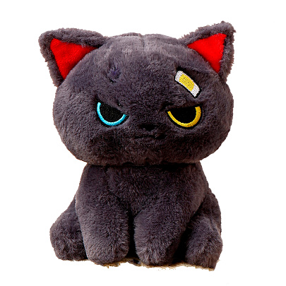  Мягкая игрушка Кот, 20 см, серый, 9891271 