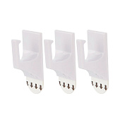  Крючки самоклеящиеся Park ABS 2,5х4,5 см, 3 шт 008079 