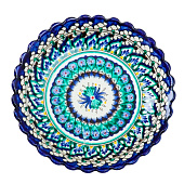  Тарелка глубокая «Узоры», d=20 см, синяя,микс 1573757 