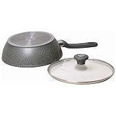  Сотейник 24х7.5см с крышкой 4275GR 