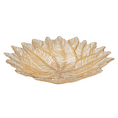 Ваза для фруктов Autumn forest, 31х7 см, золотистая, Листья ANLAF-11270-AU25 Ваза для фруктов Autumn forest, 31х7 см, золотистая, Листья ANLAF-11270-AU25