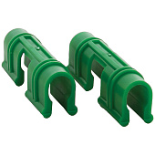  Зажимы для пленки d10мм, пластик, зеленого цвета (18шт) 007053 