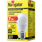  Лампа LED 7Вт E27 шар 2700К/Navigator NLL-G45 