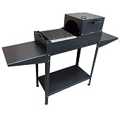 Мангал Дачный 750х350х870 сталь 4 мм с подставкой под казан Д5888 Мангал Дачный 750х350х870 сталь 4 мм с подставкой под казан Д5888