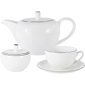  Чайный набор "Арктика" 14 предметов: 6 чашек 0.25л, 6 блюдец, чайник 1.2л, сахарница 0.25л AL-114A-E11 