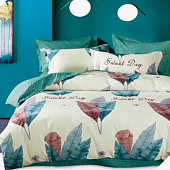 Комплект постельного белья Mariya DeLuxe (150х215(2)+220х240+50х70(2) Сем Кобальт Комплект постельного белья Mariya DeLuxe (150х215(2)+220х240+50х70(2) Сем Кобальт