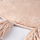  Коврик для ванной d55 бежевый микрофибра круглый с кисточками DTR02P5i12 Iddis 