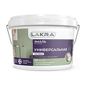 Эмаль акриловая универсальная Лакра Белая матовая 2,5кг Эмаль акриловая универсальная Лакра Белая матовая 2,5кг