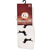  Женские носки Grand Line, арт. Ж-24, таксы (ассорти), р. 25 