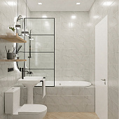  Плитка  20х30 Серена Белая 01 /Unitile (1,44м2) 