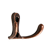 Крючок мебельный ТУНДРА, двухрожковый, медь, 1866145 Крючок мебельный ТУНДРА, двухрожковый, медь, 1866145