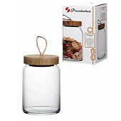  Банка для сыпучих Pasabahce Woody 860 мл 43583SL 