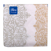 Салфетки бумажные Pero Prestige 3 слоя 33х33 Версаль 20 штук Арт.5413 Салфетки бумажные Pero Prestige 3 слоя 33х33 Версаль 20 штук Арт.5413