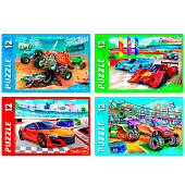 Пазлы Крутой вираж №9, 12 элементов, П12-2716 Пазлы Крутой вираж №9, 12 элементов, П12-2716