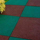  Плитка из резиновой крошки 500х500х16мм Коричневый 