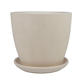 Горшок Замша №4. 4л, белый бутон Горшок Замша №4. 4л, белый бутон