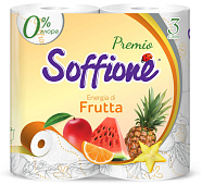 Туалетная бумага Soffione Premio 4шт 3-х сл Энергия Фруктов Туалетная бумага Soffione Premio 4шт 3-х сл Энергия Фруктов