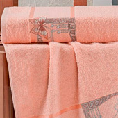 Комплект полотенец в коробке MERZUKA махровые 2 шт.CLASSY (оранжевый) Комплект полотенец в коробке MERZUKA махровые 2 шт.CLASSY (оранжевый)