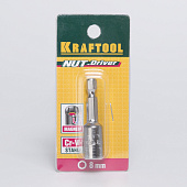  Бита с торцовой головкой 8мм,длина 50мм, хвостовик Е 1/4", 1 шт/Kraftool 