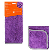 Салфетка микрофибра 40х60см AIRLINE длинный ворс фиолетовая Салфетка микрофибра 40х60см AIRLINE длинный ворс фиолетовая