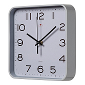 Часы настенные квадрат 19х19см, корпус серый, "Классика", Рубин Часы настенные квадрат 19х19см, корпус серый, "Классика", Рубин
