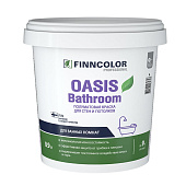 Краска для влажных помещений Finncolor OASIS BATHROOM База А 0,9л.