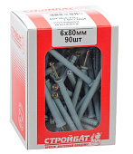 Дюбель-гвоздь 6х80 пот (90 шт) Дюбель-гвоздь 6х80 пот (90 шт)