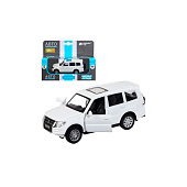 Машина металлическая ТМ Автопанорама 1:43 Mitsubishi Pajero 4WD Turbo цвет: белый, JB1251430