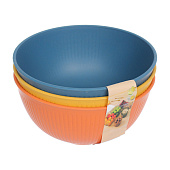  Набор салатников, пластиковый, "Луксор" 700мл 15х8см  312-1534 