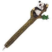  Ручка фигурная "ПАНДЫ" СИНЯЯ, 4 дизайна ассорти, 0,5мм, дисплей, BRAUBERG, 142767 