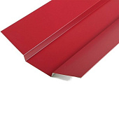 Планка ендовы верхняя 76х76 L=2м RAL 3005 Красное вино
