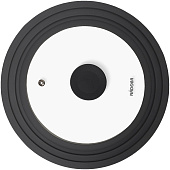 Универсальная крышка с силиконовым ободом, 20/22/24 см, NADOBA, серия EMA 755012 Универсальная крышка с силиконовым ободом, 20/22/24 см, NADOBA, серия EMA 755012