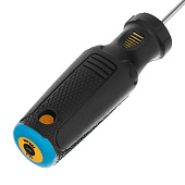 Отвертка SL3х100мм, CrV, трехкомпонентная рукоятка, Denzel Отвертка SL3х100мм, CrV, трехкомпонентная рукоятка, Denzel