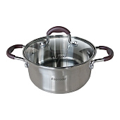 Кастрюля c крышкой 18х8,5 см. 2,1 л. нерж. сталь Тофу / Toffee Es TOFL18BE101