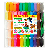 Пластилин супер лёгкий застывающий 60 штук (36 цветов), 600г, 3 стека, Юнландия, 106981 Пластилин супер лёгкий застывающий 60 штук (36 цветов), 600г, 3 стека, Юнландия, 106981