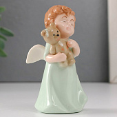 Сувенир керамика "Малышка-ангел в зелёном платье с медвежонком" 5х4х9 см 9720755 Сувенир керамика "Малышка-ангел в зелёном платье с медвежонком" 5х4х9 см 9720755