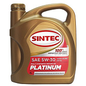 Масло моторное SINTEC PLATINUM 5W30 SL ACEA A5/B5 синт 4л Масло моторное SINTEC PLATINUM 5W30 SL ACEA A5/B5 синт 4л