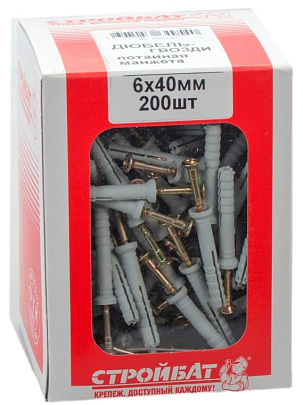  Дюбель-гвоздь  6х40 пот (200 шт) 