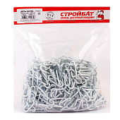 Цепь оцинк. DIN 763 длинное звено 3мм 10м/уп. Цепь оцинк. DIN 763 длинное звено 3мм 10м/уп.