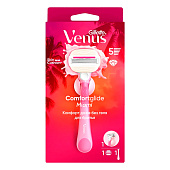 Станок для бритья GILLETTE VENUS Comfortglide Miami с 1 сменной кассетой+держатель Станок для бритья GILLETTE VENUS Comfortglide Miami с 1 сменной кассетой+держатель