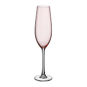 Набор бокалов для шампанского Crystal Bohemia Columba Розовая чаша 260 мл (2 шт) БСС0559 