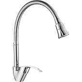  Смеситель для кухни однорычажный с гибким изливом хром DR71022 Decoroom 