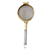 Сито для просеивания Magistro Arti gold, d=12 см, золотой 7139491 Сито для просеивания Magistro Arti gold, d=12 см, золотой 7139491