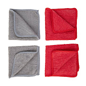 Набор салфеток из микрофибры 20х20 SKYWAY прямоугольники 4 шт Набор салфеток из микрофибры 20х20 SKYWAY прямоугольники 4 шт