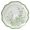  Тарелка десертная WY Bloomware, фарфор, белая, зелёная, 10791188 